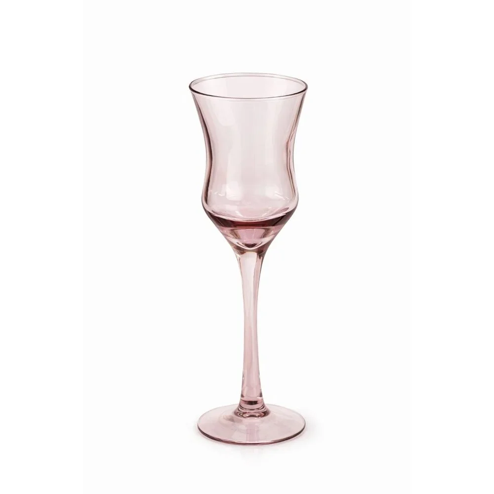 Vintage Blush Pink Cordial Glasses – Set of 11 – Elegant European Style Stemware - Picture 3 of 3